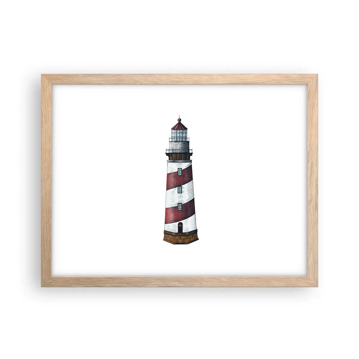 Affiche dans un chêne clair - Poster - Toujours sur ses gardes - 40x30 cm