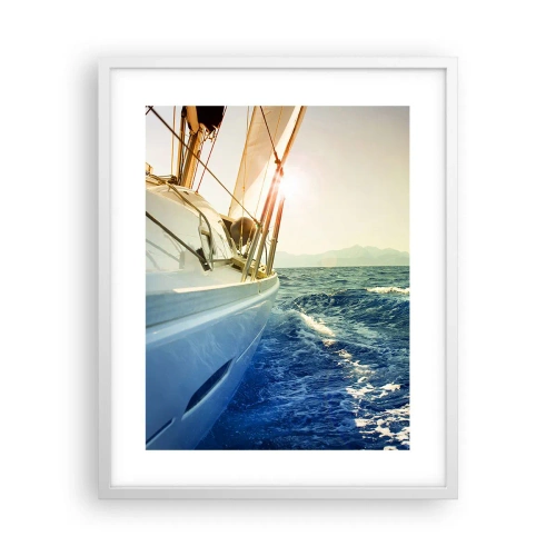 Affiche dans un cadre blanc - Poster - Suite à l'aventure - 40x50 cm
