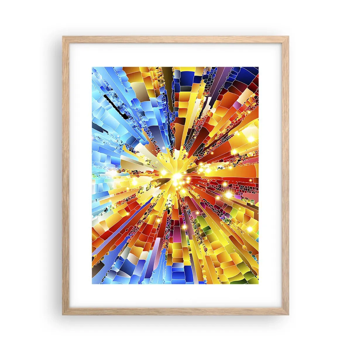 Affiche dans un chêne clair - Poster - In medias res - 40x50 cm