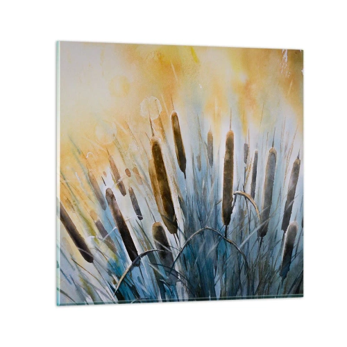 Impression sur verre - Image sur verre - Fraicheur de l'eau, chaleur du soleil - 50x50 cm