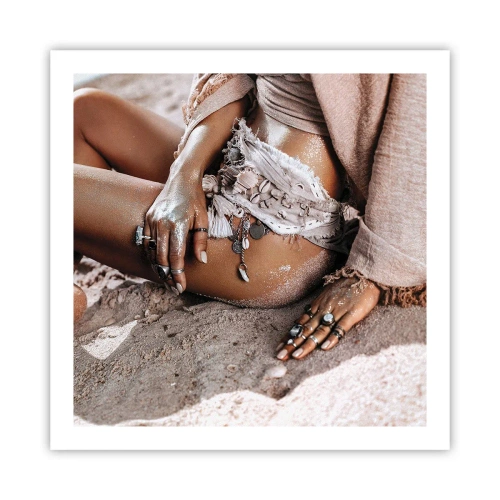 Affiche - Poster - Rejeté par la vague? - 60x60 cm