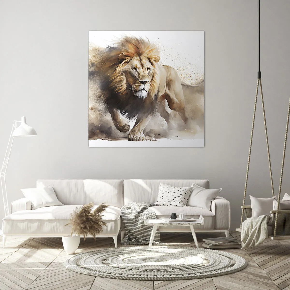 Impression sur toile - Image sur toile - Le roi bougea - 50x50 cm