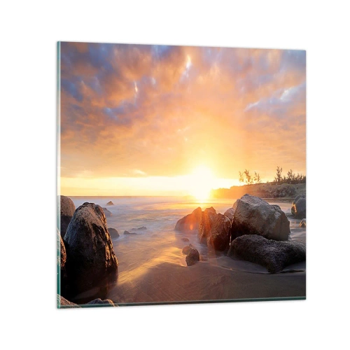 Impression sur verre - Image sur verre - Brise lumineuse du soir - 70x70 cm