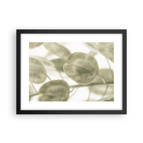 Affiche dans un cadre noir - Poster - Au commencement il y avait des feuilles... - 40x30 cm