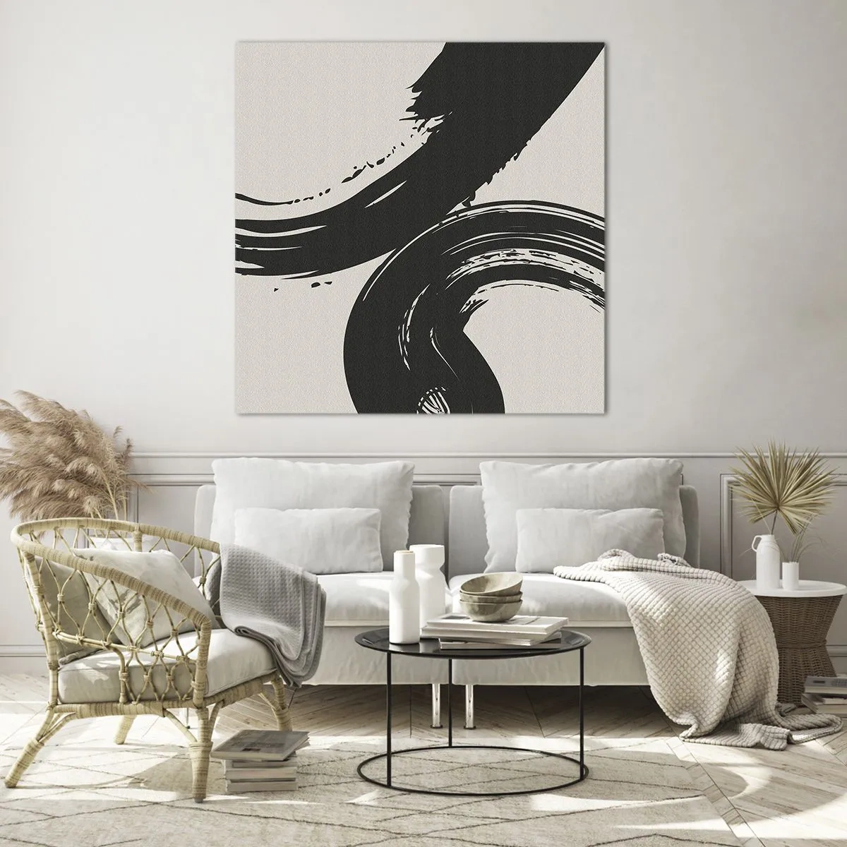 Impression sur verre - Image sur verre - Balayage circulaire - 30x30 cm