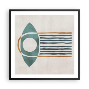 Affiche dans un cadre noir - Poster - Signes et rituels - 60x60 cm