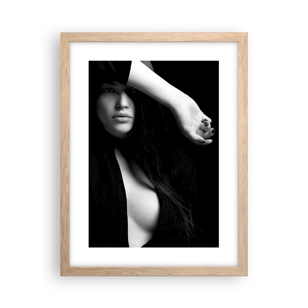 Affiche dans un chêne clair - Poster - École de séduction - 30x40 cm