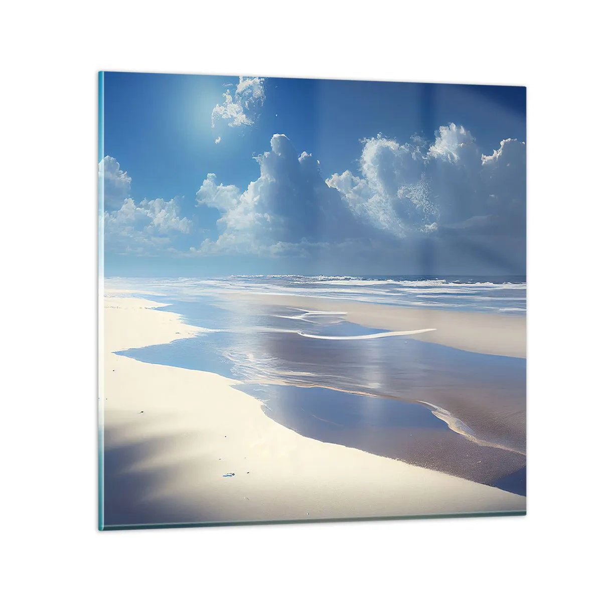 Impression sur verre - Image sur verre - Des vacances paradisiaques - 30x30 cm
