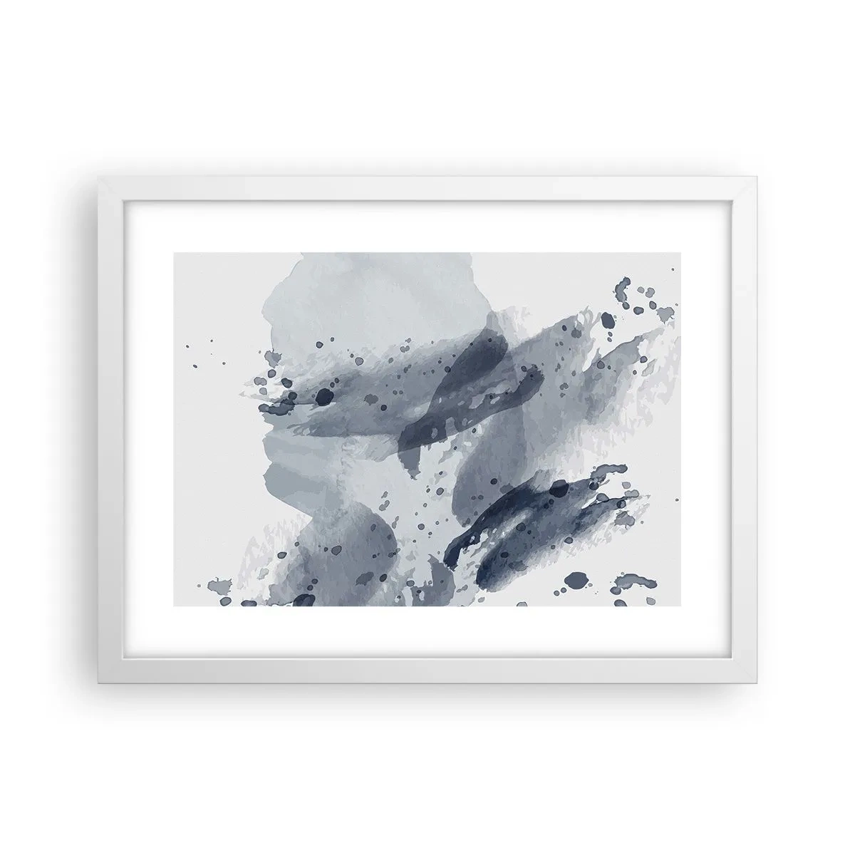 Affiche dans un cadre blanc - Poster - Étude de la nature de l'eau - 40x30 cm