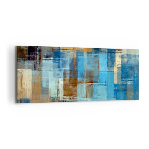 Impression sur toile - Image sur toile - A travers le voile bleu - 100x40 cm