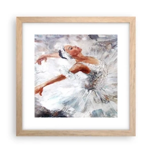 Affiche dans un chêne clair - Poster - Délicat et léger comme du tulle - 30x30 cm