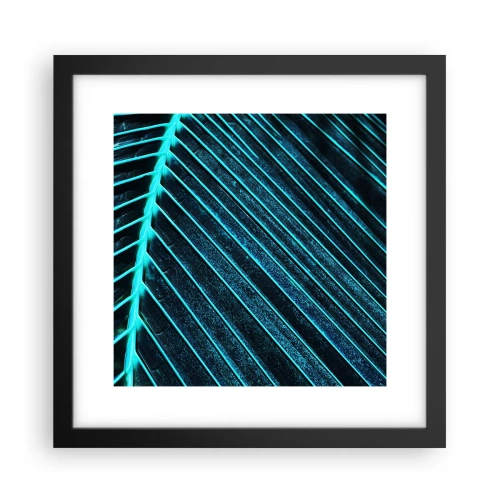 Affiche dans un cadre noir - Poster - Texture verte - 30x30 cm