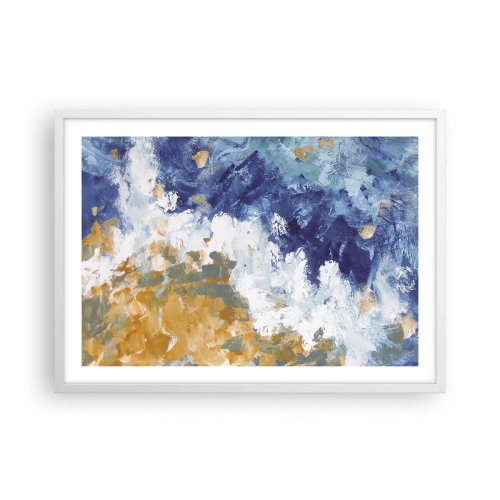 Affiche dans un cadre blanc - Poster - Danse des éléments - 70x50 cm