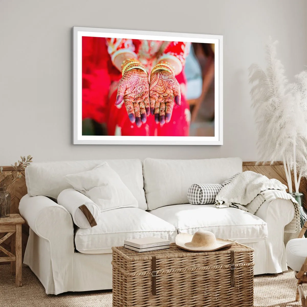 Affiche dans un cadre blanc - Poster - Prêt à saisir votre chance - 50x40 cm