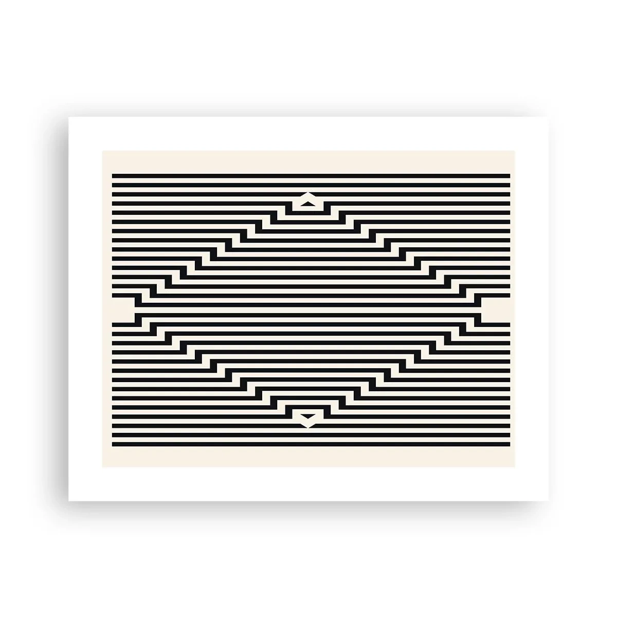 Affiche - Poster - Illusion géométrique - 50x40 cm