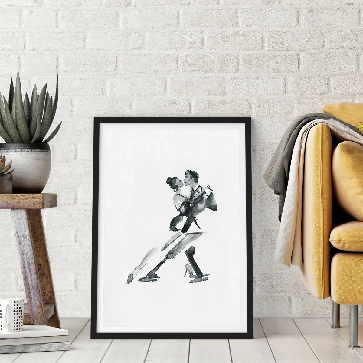 Affiche dans un cadre noir - Poster - En un battement - 61x91 cm