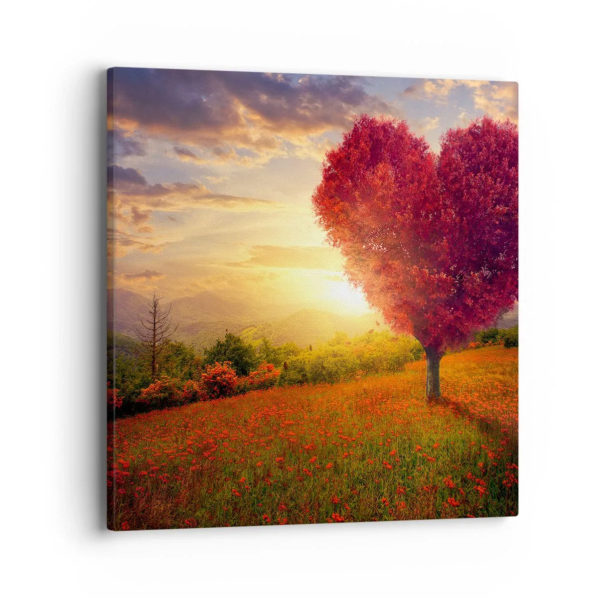 Impression sur toile - Image sur toile - Touche le cœur - 40x40 cm