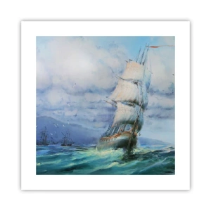 Affiche - Poster - Vents favorables - 40x40 cm