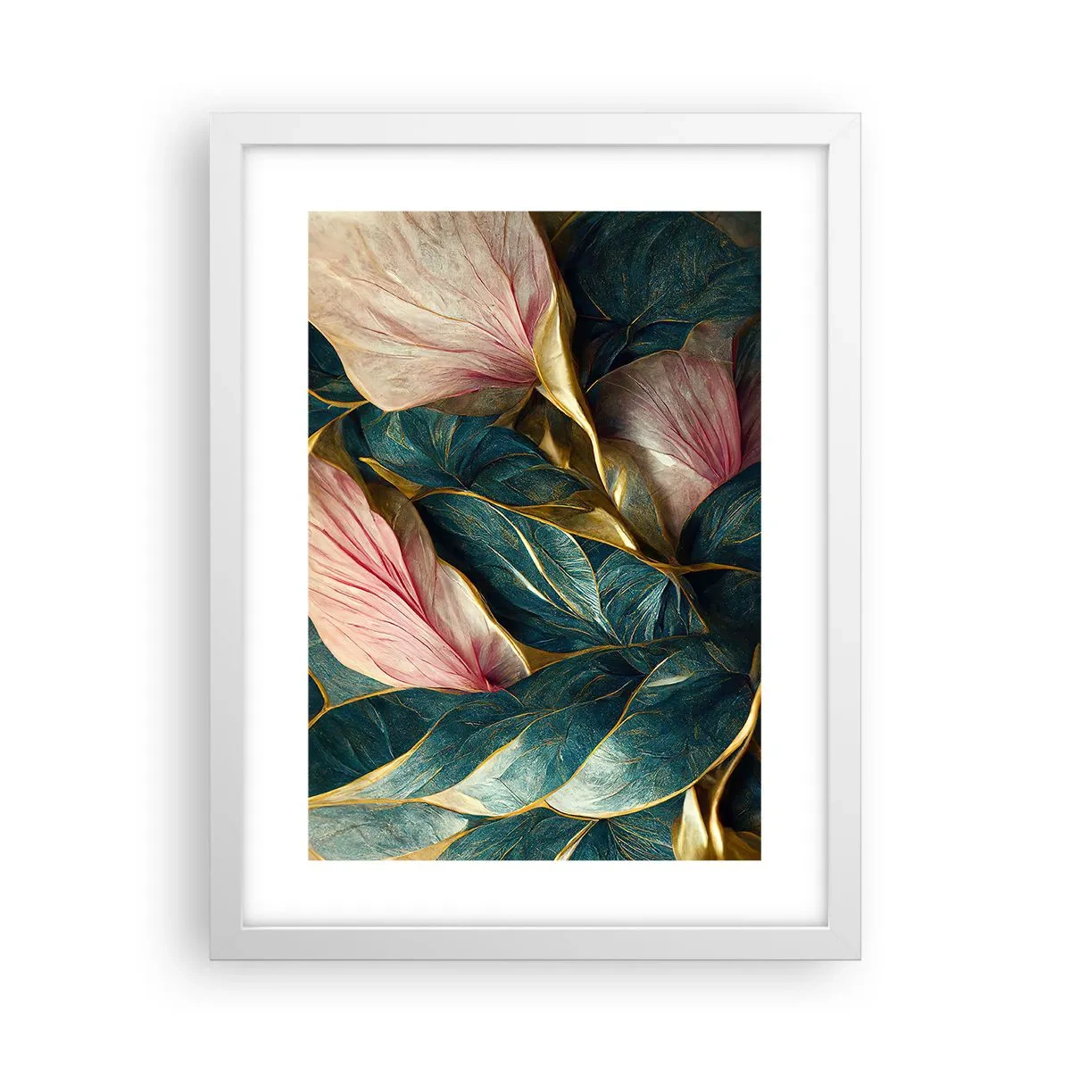 Affiche dans un cadre blanc - Poster - Élégance et style naturels - 30x40 cm