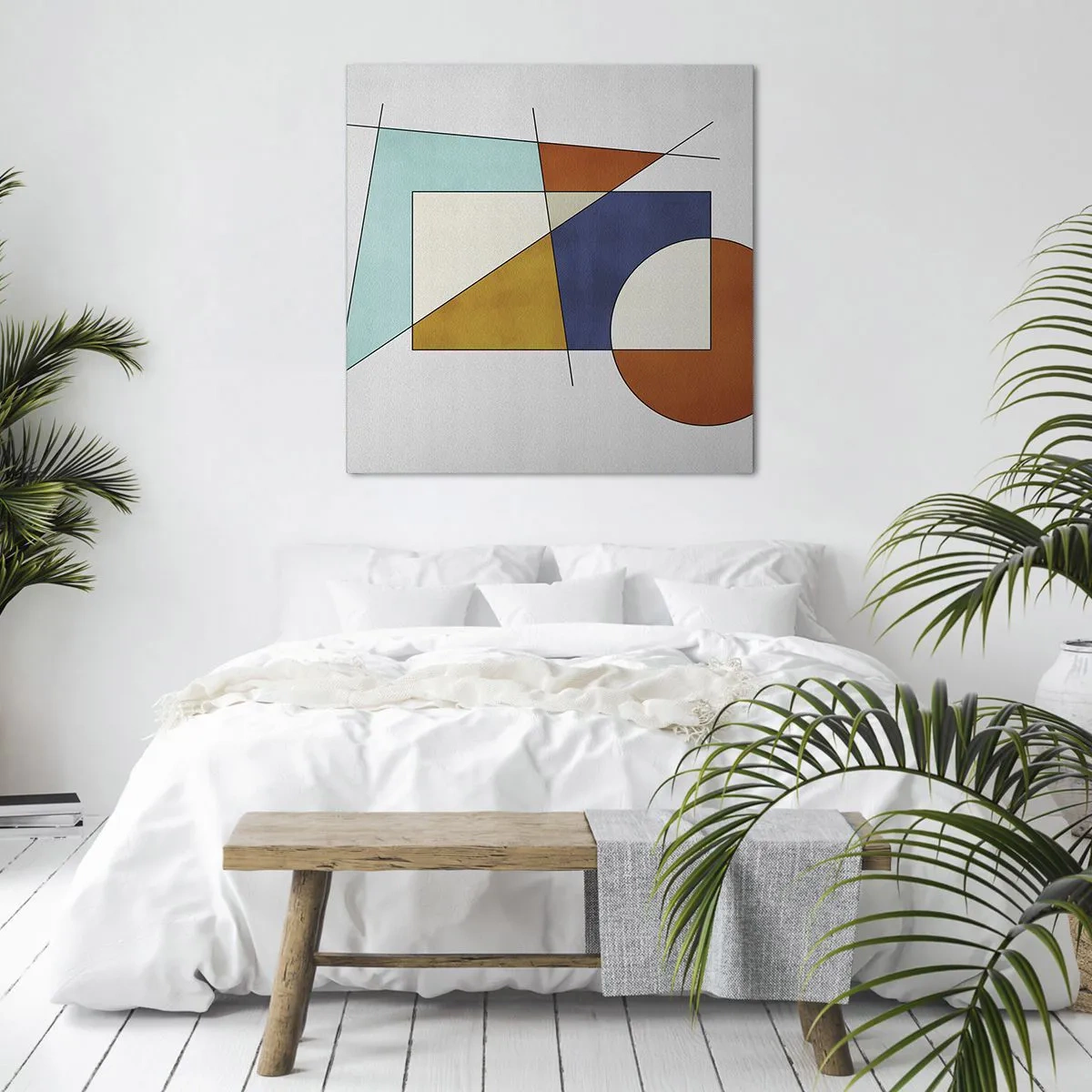 Impression sur toile - Image sur toile - Abstraction : plaisir moderniste - 70x70 cm