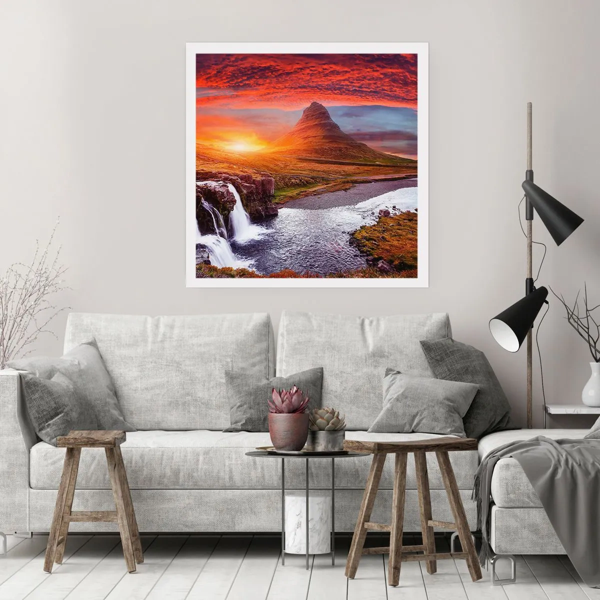 Affiche - Poster - Vue de la terre du milieu - 40x40 cm