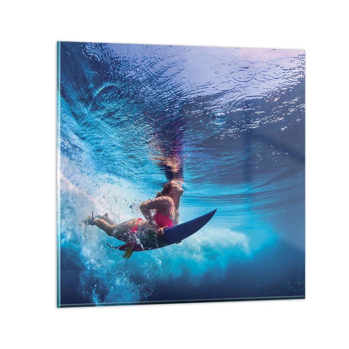 Impression sur verre - Image sur verre - Joie profonde - 70x70 cm