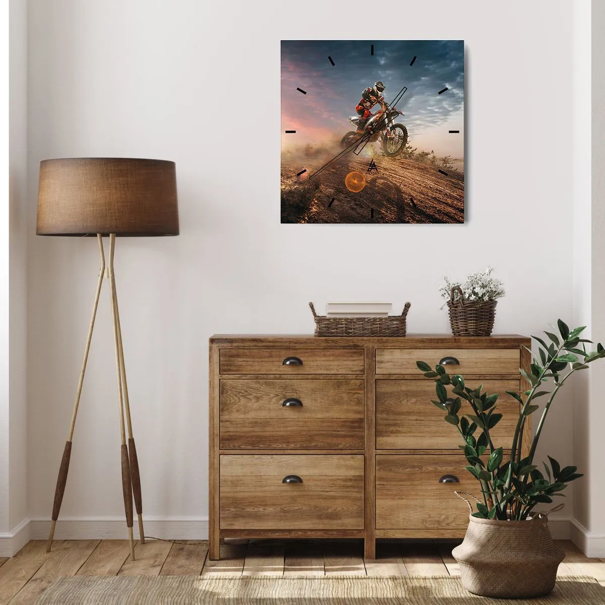 Horloge murale - Pendule murale - Pour la victoire - 40x40 cm