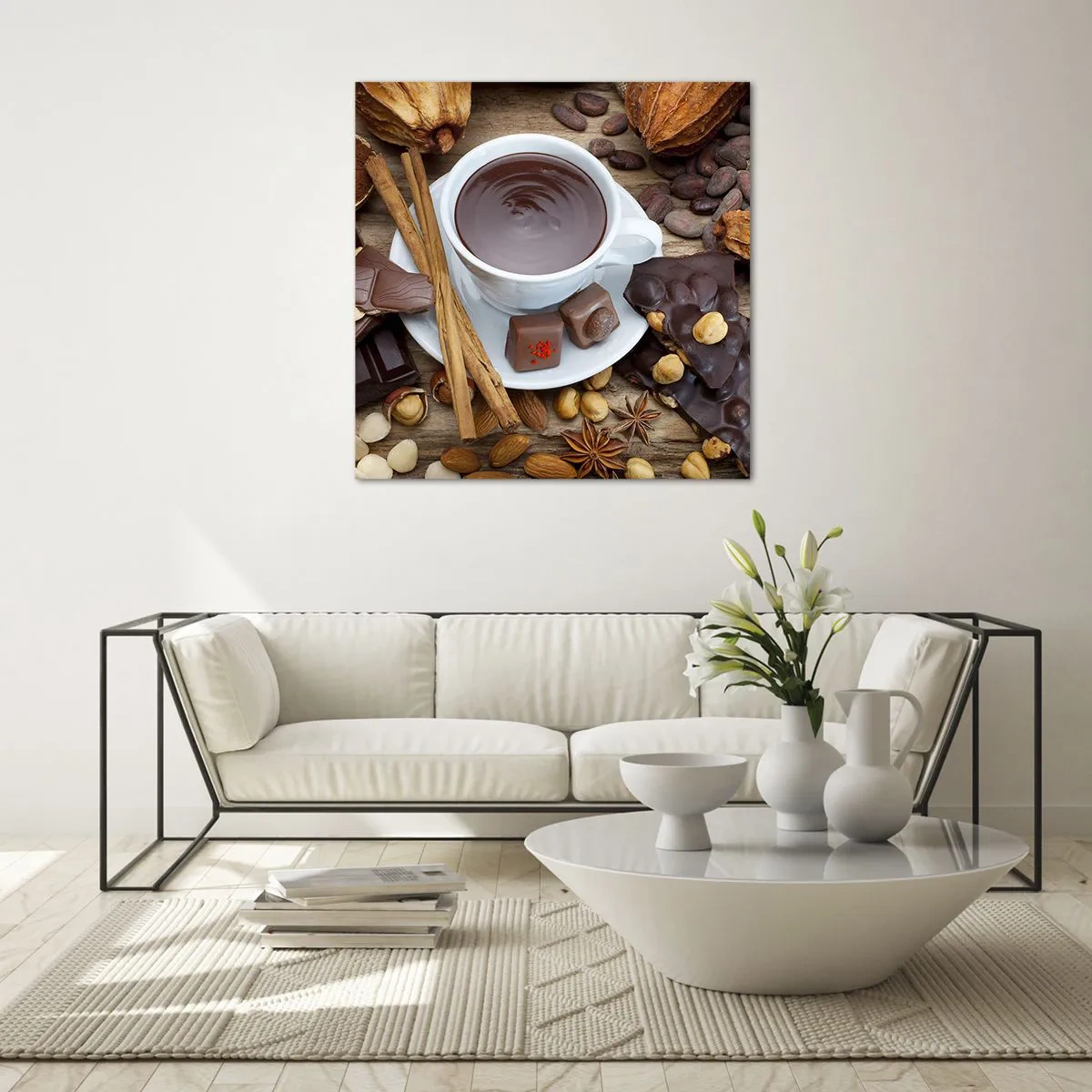 Impression sur verre - Image sur verre - D'une chocolaterie de conte de fées - 30x30 cm