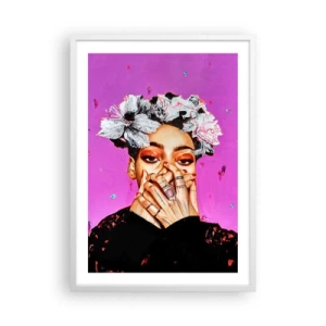 Affiche dans un cadre blanc - Poster - Un peu fou - 50x70 cm