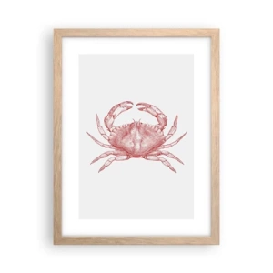 Affiche dans un chêne clair - Poster - Le crabe des crabes - 30x40 cm