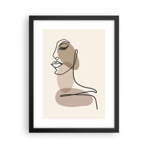 Affiche dans un cadre noir - Poster - Une certaine ligne de beauté - 30x40 cm