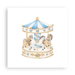 Affiche - Poster - Douce enfance - 60x60 cm