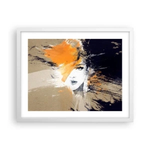 Affiche dans un cadre blanc - Poster - Et la lumière fut - 50x40 cm