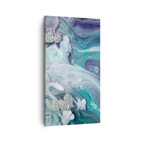 Impression sur toile - Image sur toile - Courants bleus - 45x80 cm