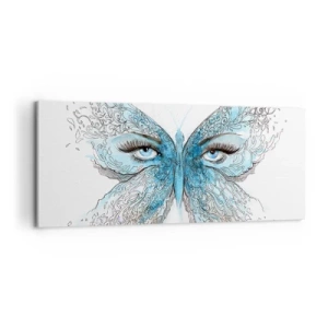Impression sur toile - Image sur toile - Mésange bleue Eros - 100x40 cm