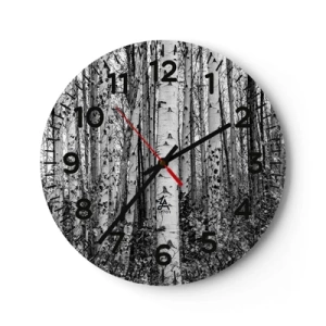 Horloge murale - Pendule murale - Enchevêtrement de bouleau - 40x40 cm