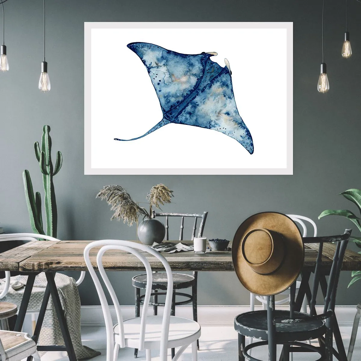 Affiche - Poster - La vie en bleu - 91x61 cm