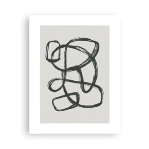 Affiche - Poster - Abstraction en boucle - 30x40 cm