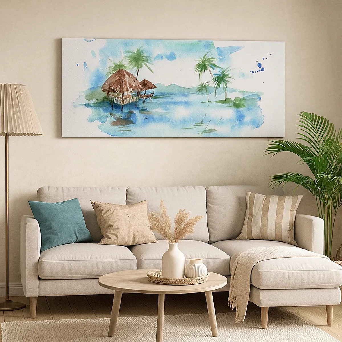 Impression sur toile - Image sur toile - Quelque part dans le Pacifique - 30x30 cm