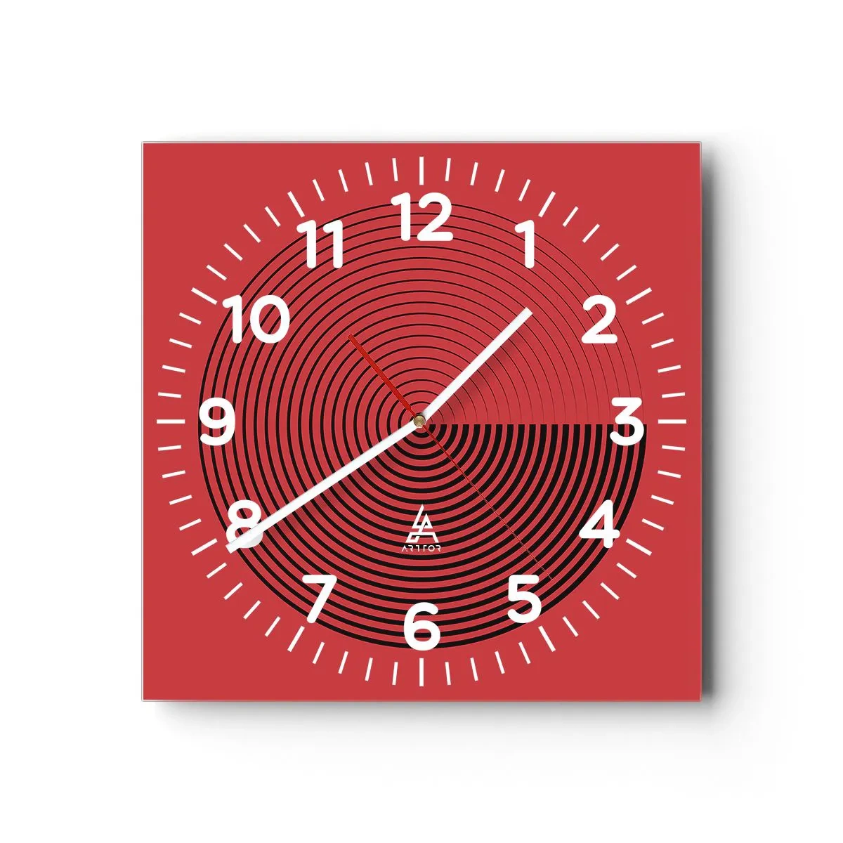 Horloge murale - Pendule murale - Mouvement circulaire - 30x30 cm