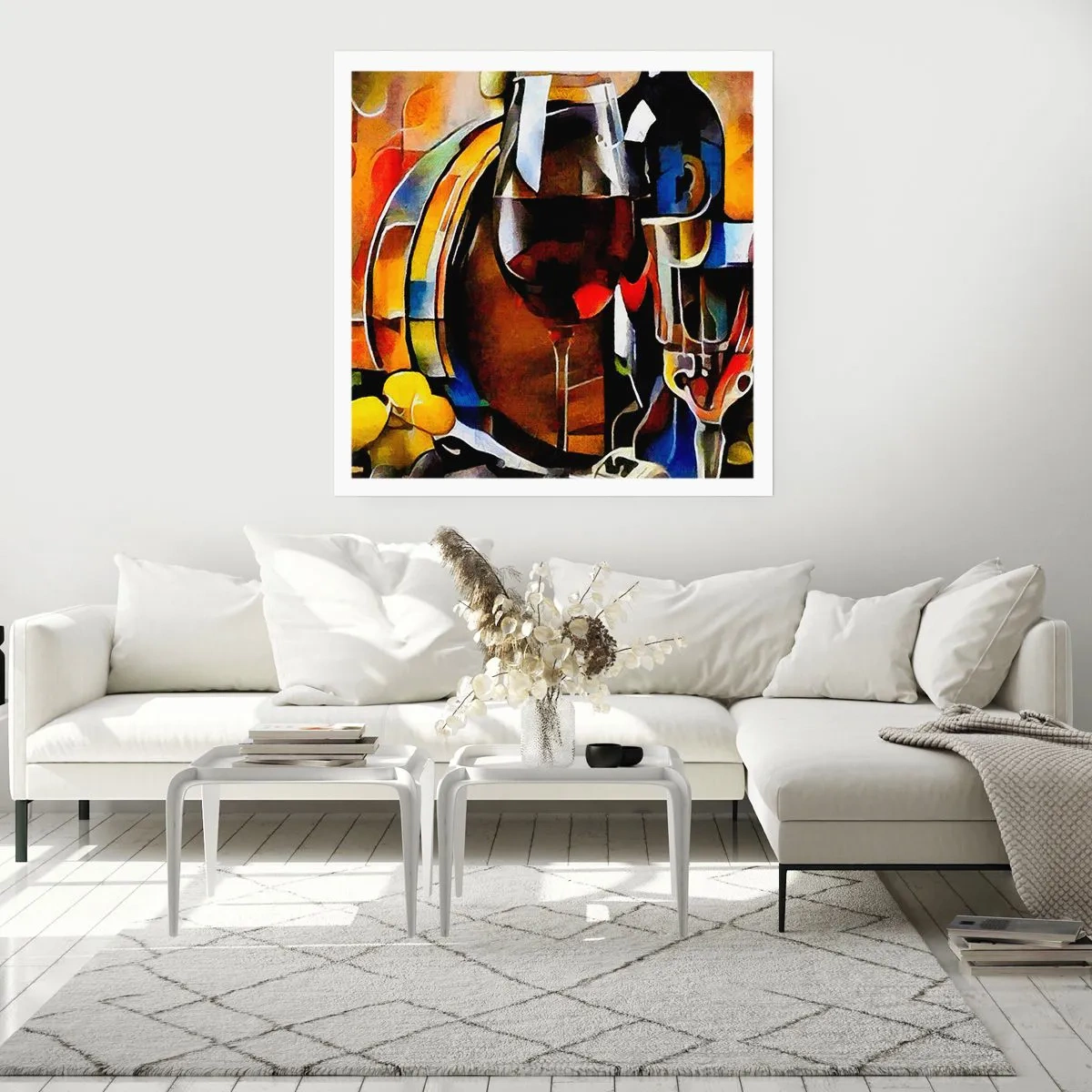 Affiche - Poster - Et le monde prend des couleurs - 50x50 cm