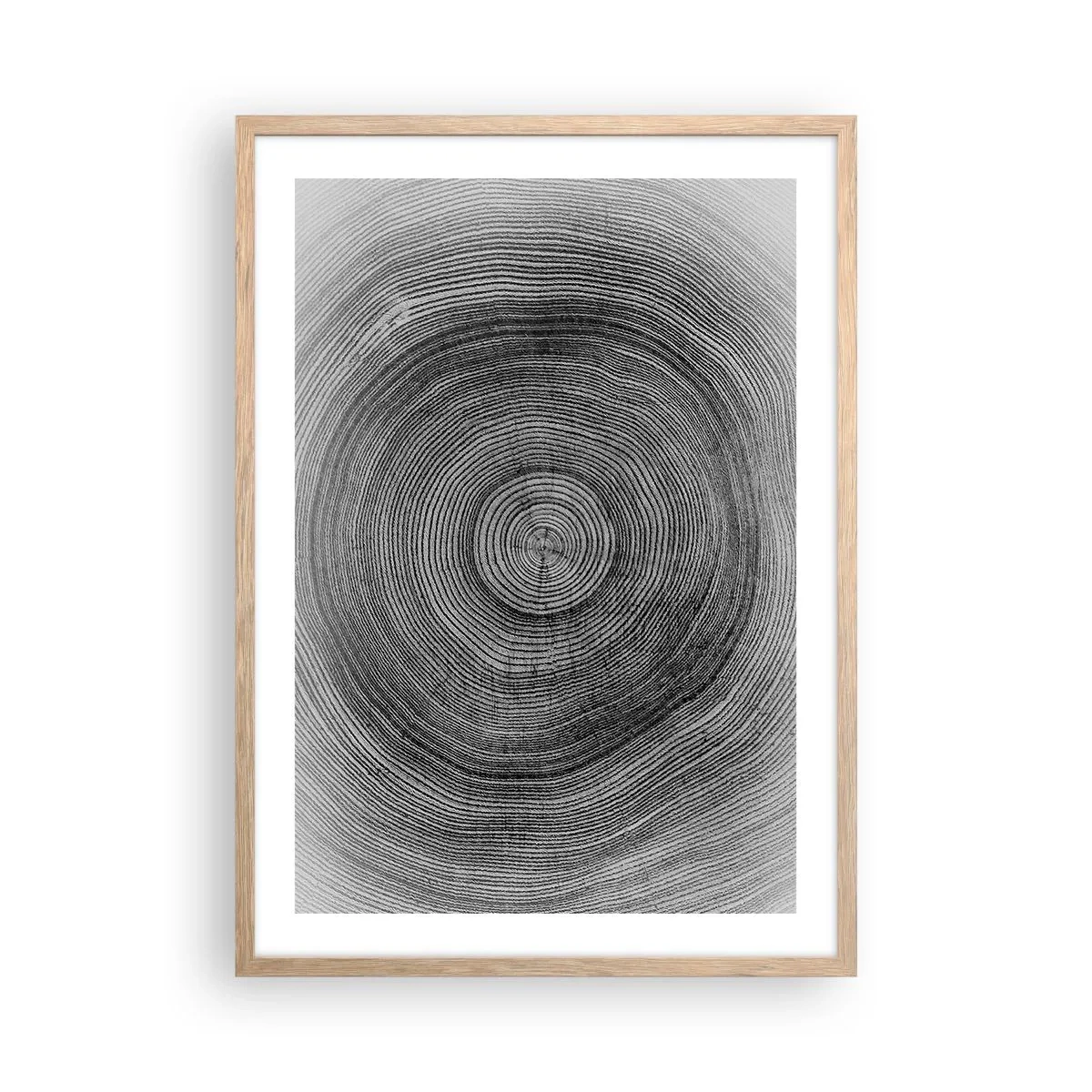 Affiche dans un chêne clair - Poster - Signe du temps - 50x70 cm