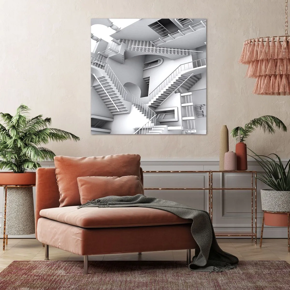 Impression sur toile - Image sur toile - Paradoxes spatiaux - 60x60 cm