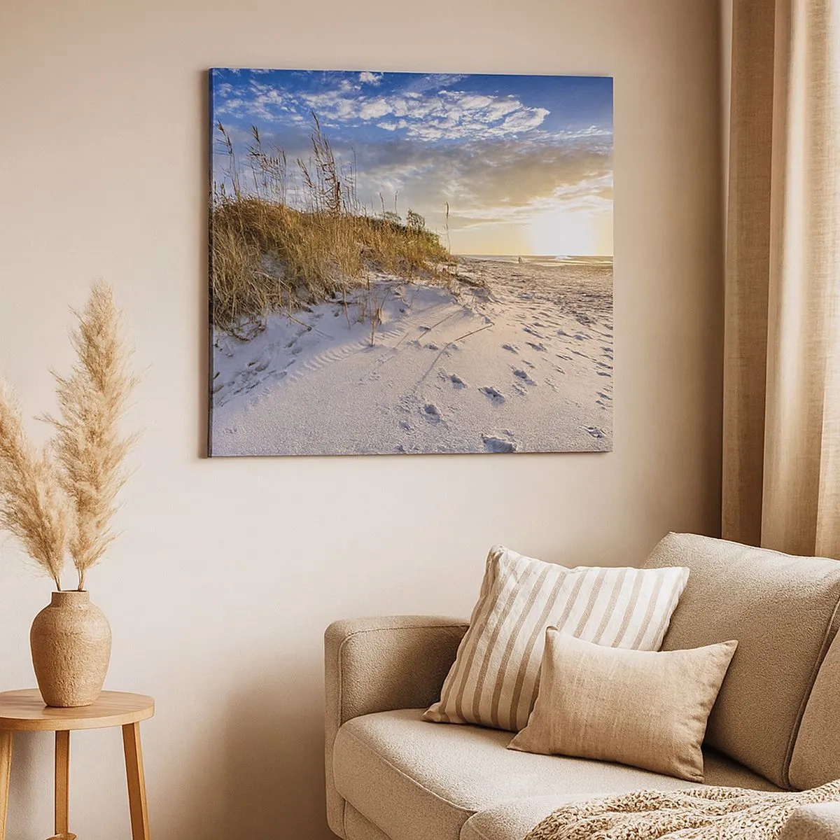 Impression sur toile - Image sur toile - Invitation à la ballade - 30x30 cm