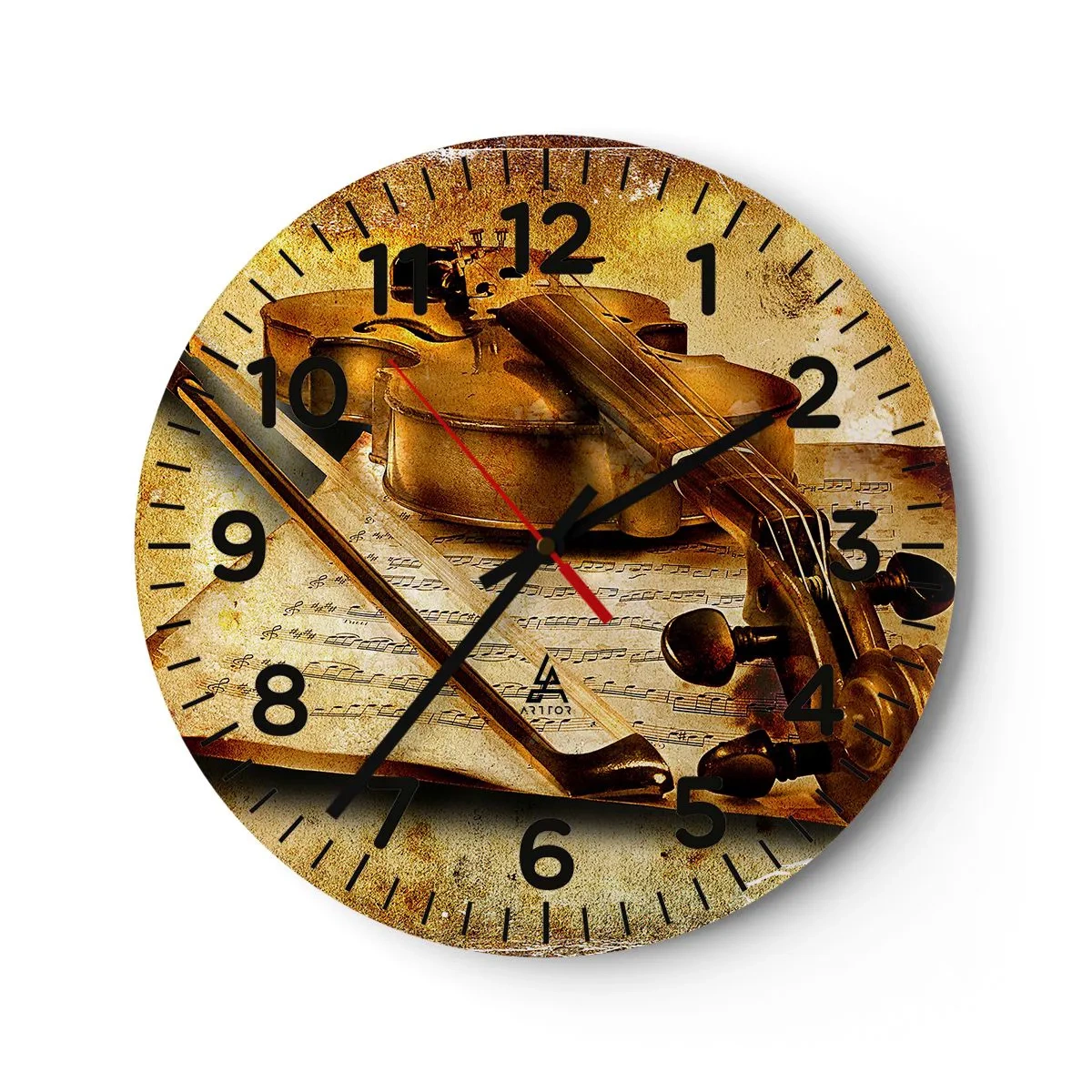 Horloge murale - Pendule murale - Besoin immédiat d'un virtuose - 30x30 cm