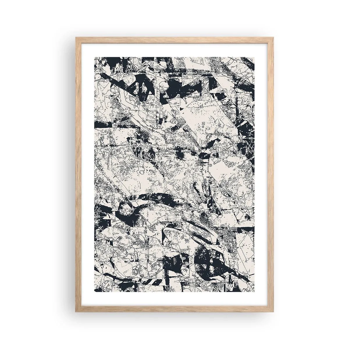 Affiche dans un chêne clair - Poster - Interpénétration des contraires - 50x70 cm