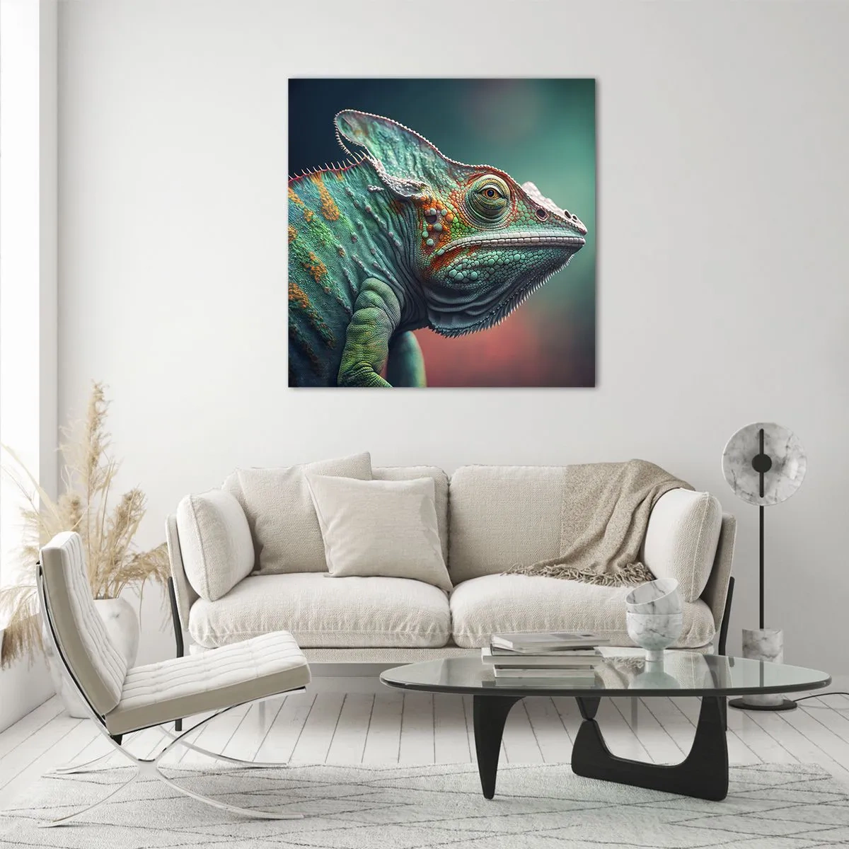 Impression sur verre - Image sur verre - Vous me voyez? Pas bien… - 60x60 cm