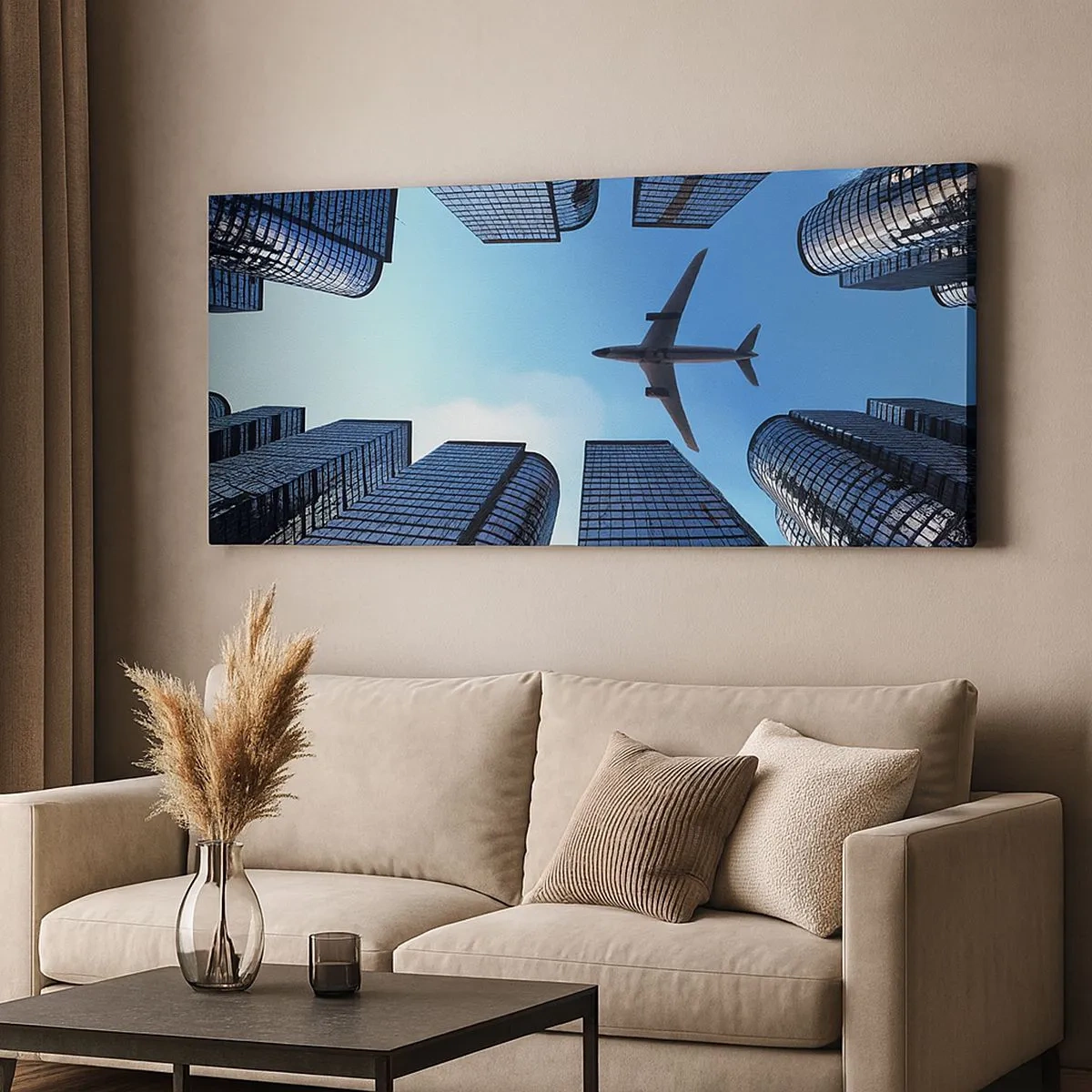 Impression sur toile - Image sur toile - La vue depuis le ravin de verre - 100x40 cm