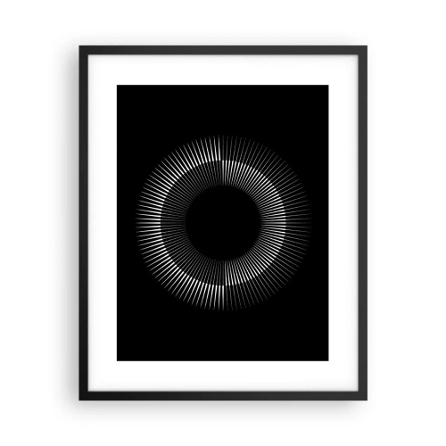 Affiche dans un cadre noir - Poster - Soleil noir - 40x50 cm