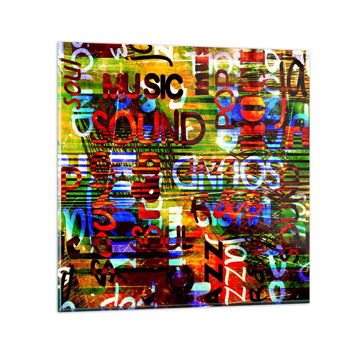 Impression sur verre - Image sur verre - Toutes les nuances du son - 30x30 cm